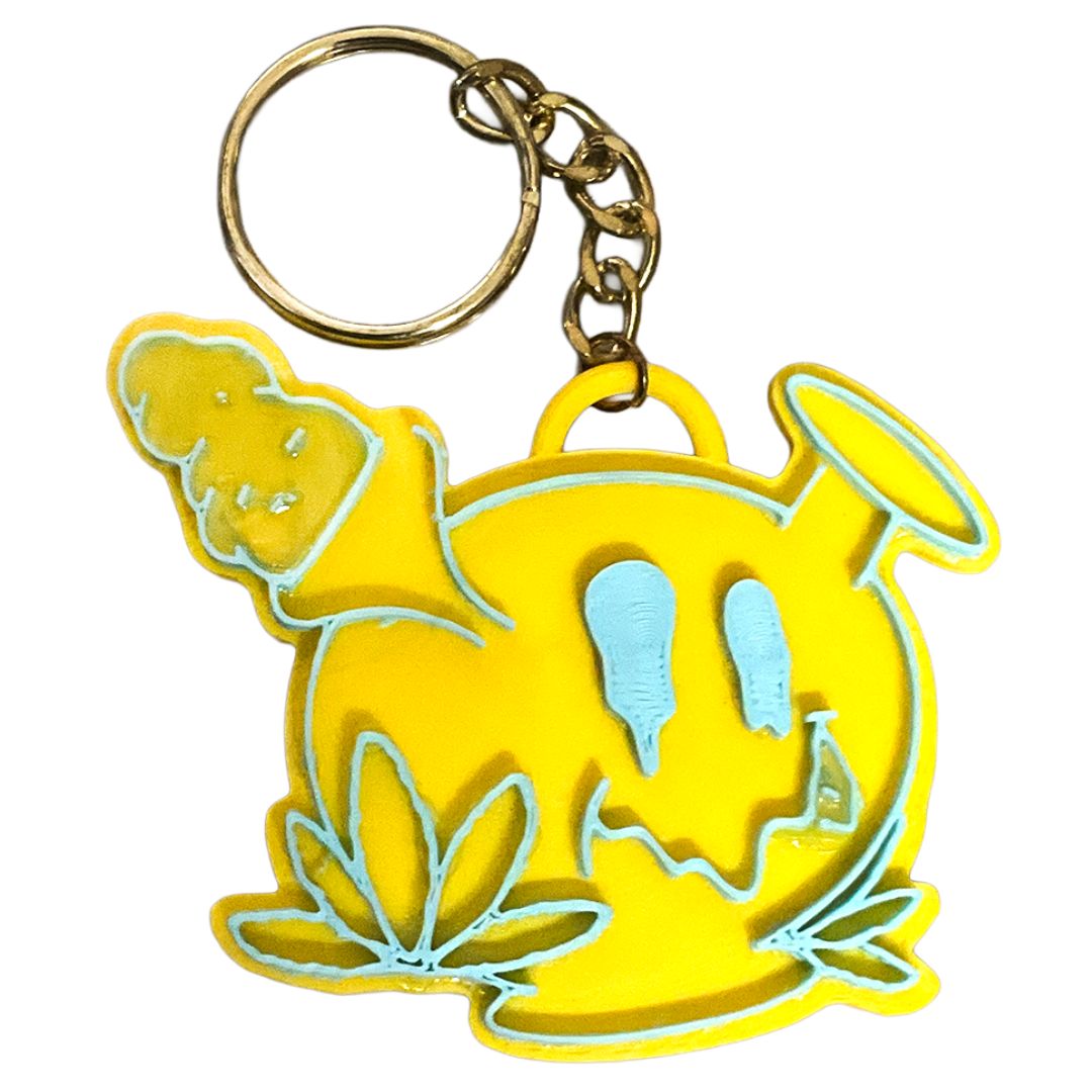 Smiley Bong 420 3D Printed Keychain
