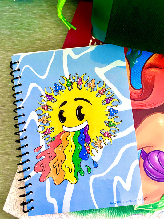 Groovy Shroom Smiles Notebook