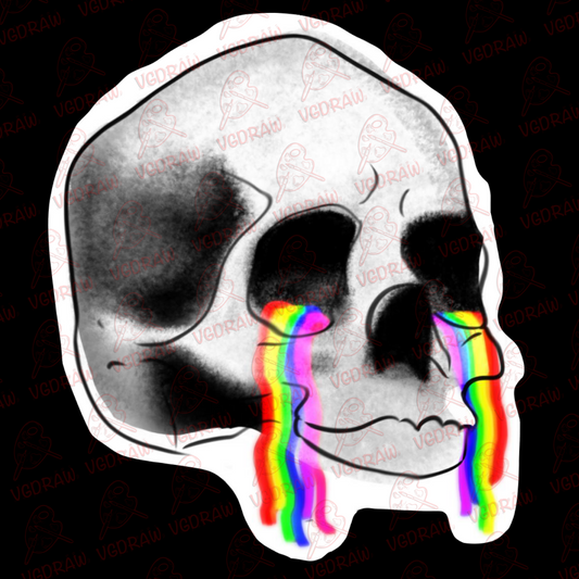 Pride Skull Sticker