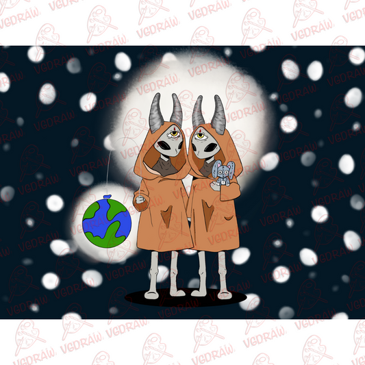 Twins Take Over Sticker