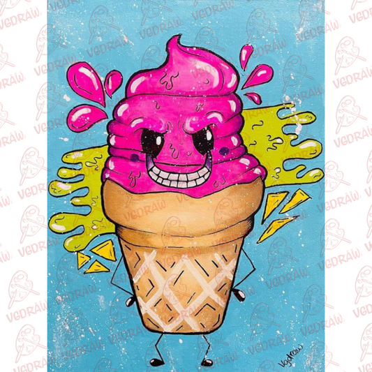 Ice Cream Cool Chill Dude Sticker