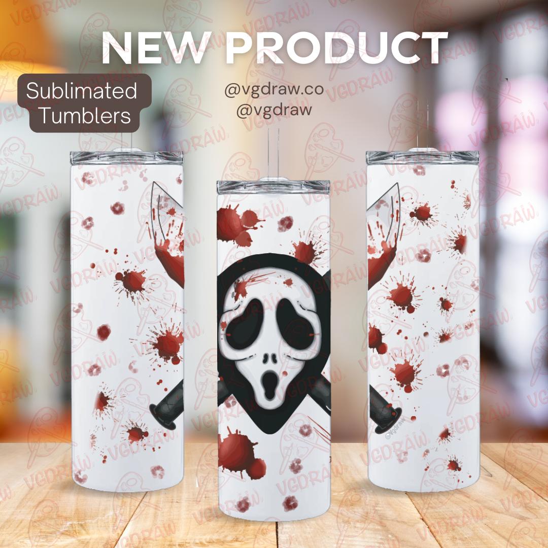 Ghost Face Tumbler