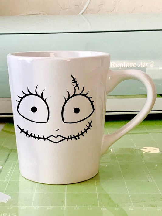 Nightmare Before Christmas Jack skellington and Sally mug cup