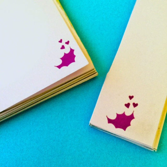 Purple bat memo notepad