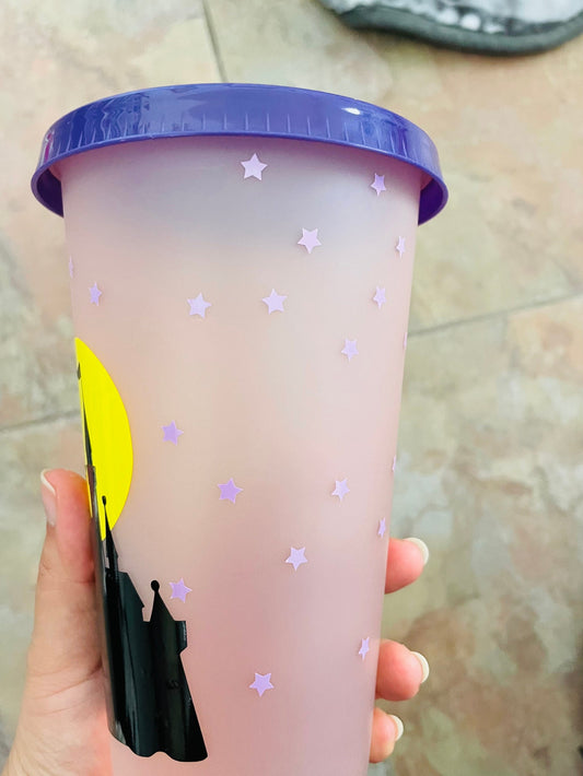 Castle Star Princess Color changing tumbler cup
