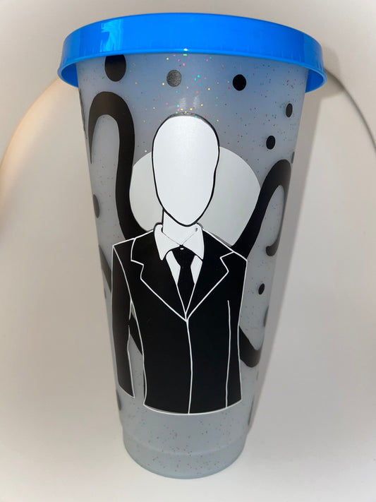 Slenderman Creepypasta color changing Tumbler