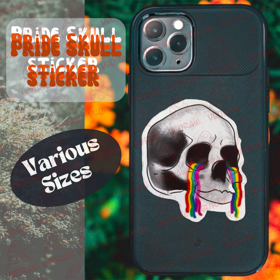 Pride Skull Sticker