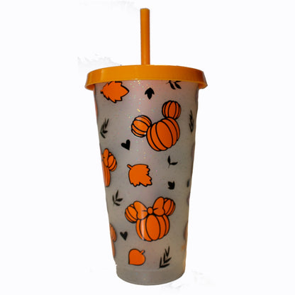 Pumpkin Mickey Fall Color Changing Tumbler