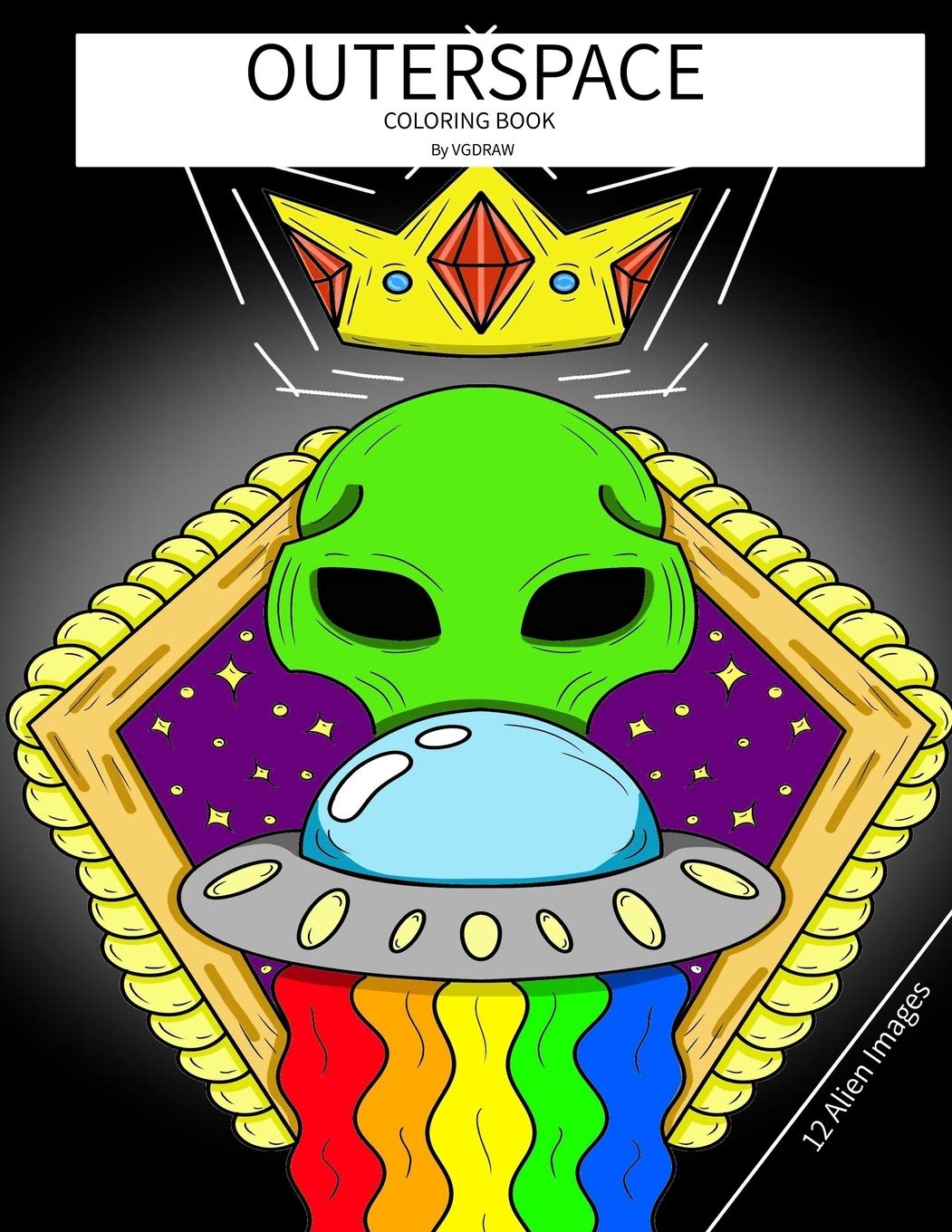 Minilibro para colorear del espacio exterior