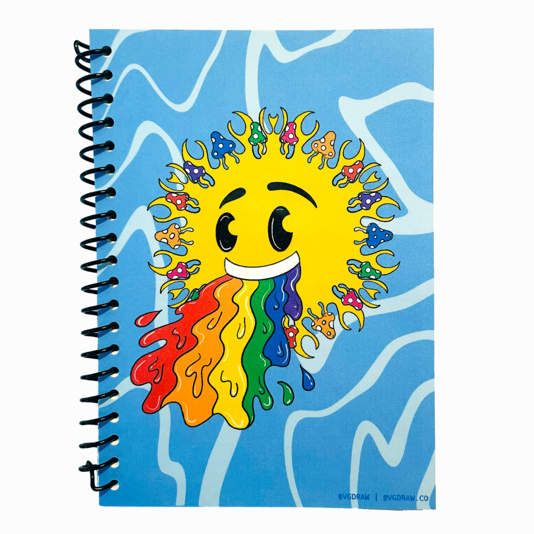 Groovy Shroom Smiles Notebook