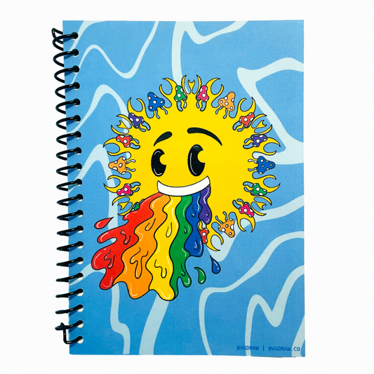 Groovy Shroom Smiles Notebook