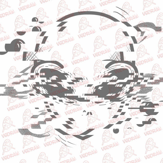 Alien Head Tattoo Design Flash