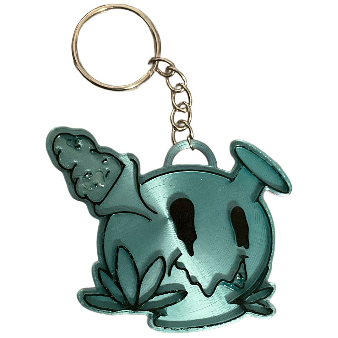 Smiley Bong 420 3D Printed Keychain