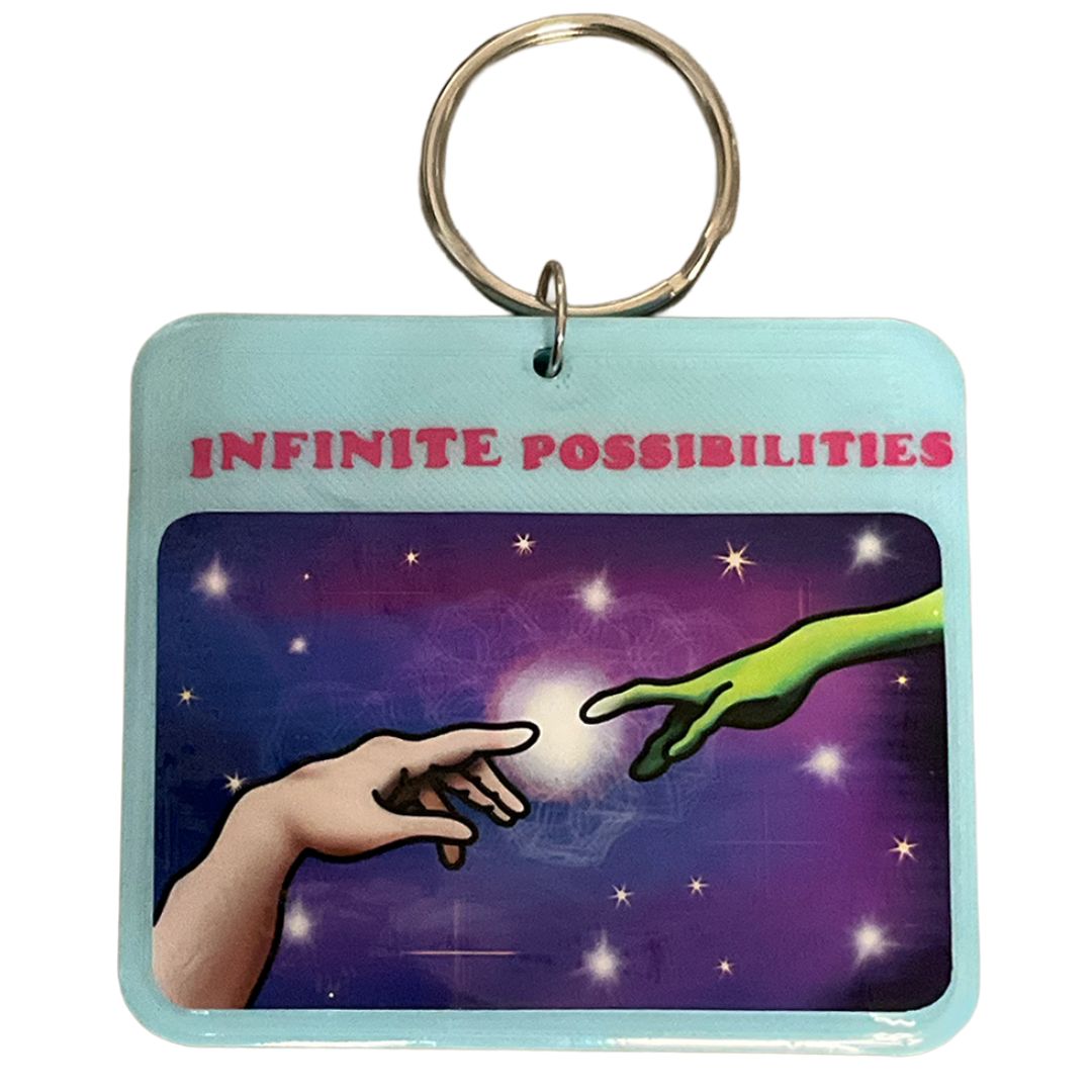 Infinite Possibilities 3D Printed Keychain