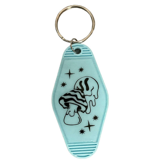 Trippy Smile Shroom 3D Printed Keychain