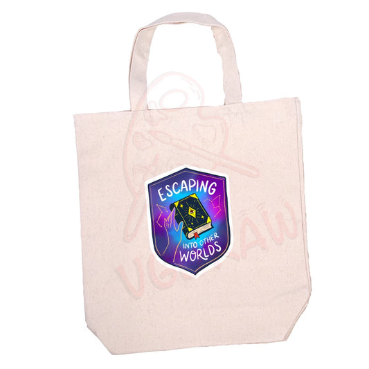 Escaping Into Other Worlds Tote Bag