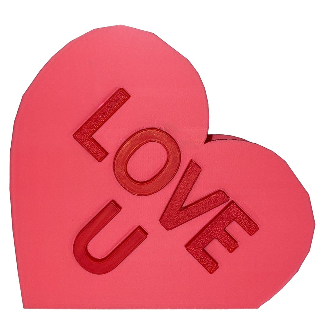 3D Printed LOVE U Pencil Pen Holder Decor