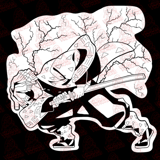 Zenitsu Color-In Sticker