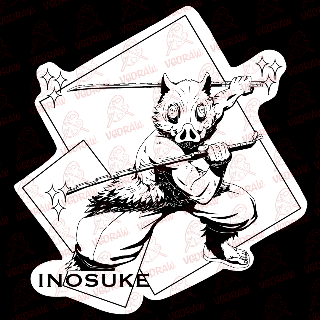 Inosuke Color-In Sticker