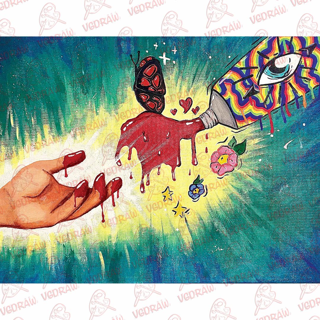 Vision of Crimson Art Print