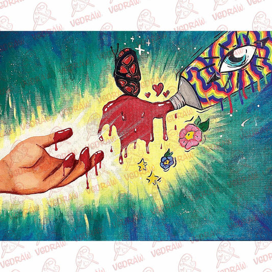 Vision of Crimson Art Print