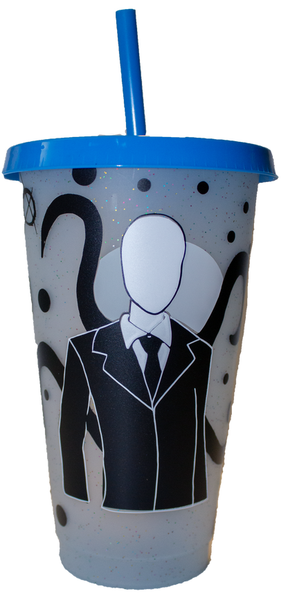 Slenderman Creepypasta color changing Tumbler