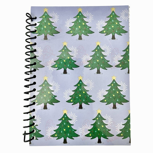 Cuaderno espiral con forma de árbol de Navidad
