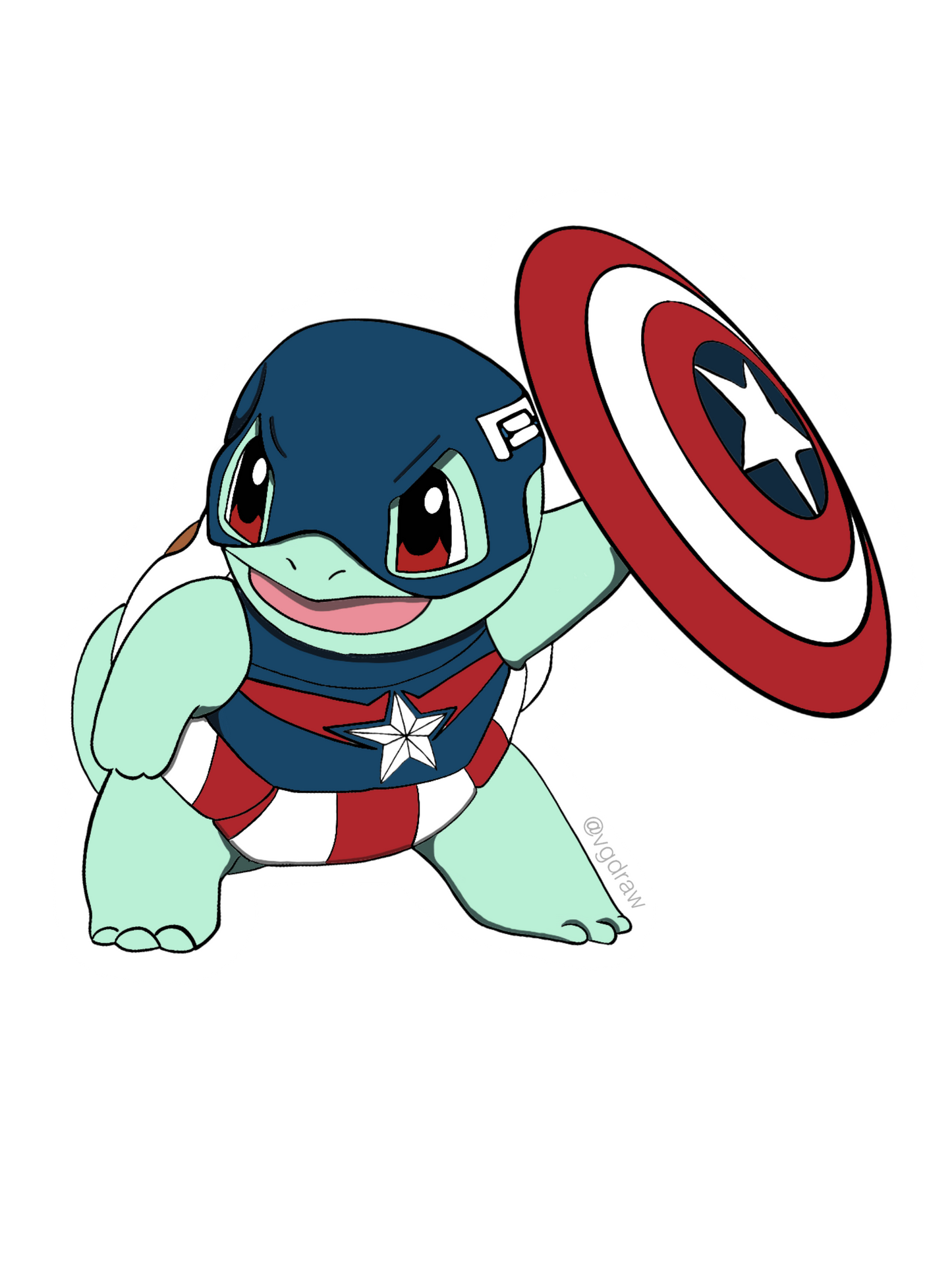 Pegatina del Capitán Squirtle