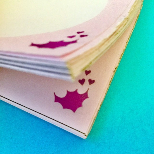 Purple bat memo notepad