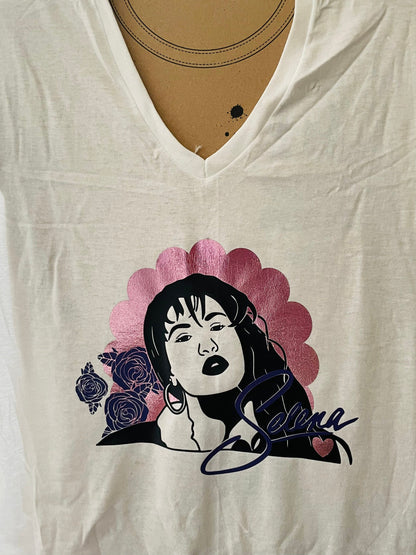 Selena Quintanilla Vneck Shirt
